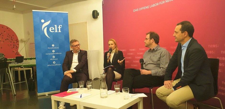 Report to the European Parliament presentation, The European Parliament, European Liberal Forum, NEOS Lab, Vienna, Austria, European Union, Julia M. Puaschunder