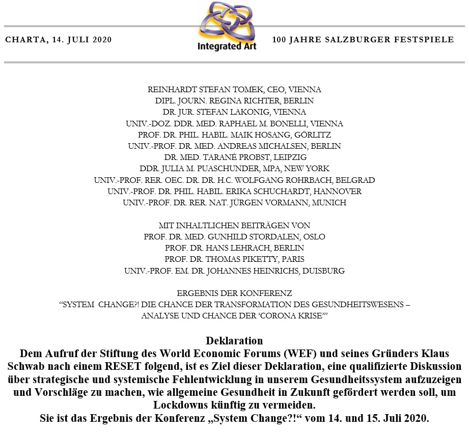 Ecowellness Salzburg European Declaration Scientific Advisory Board member Julia M. Puaschunder