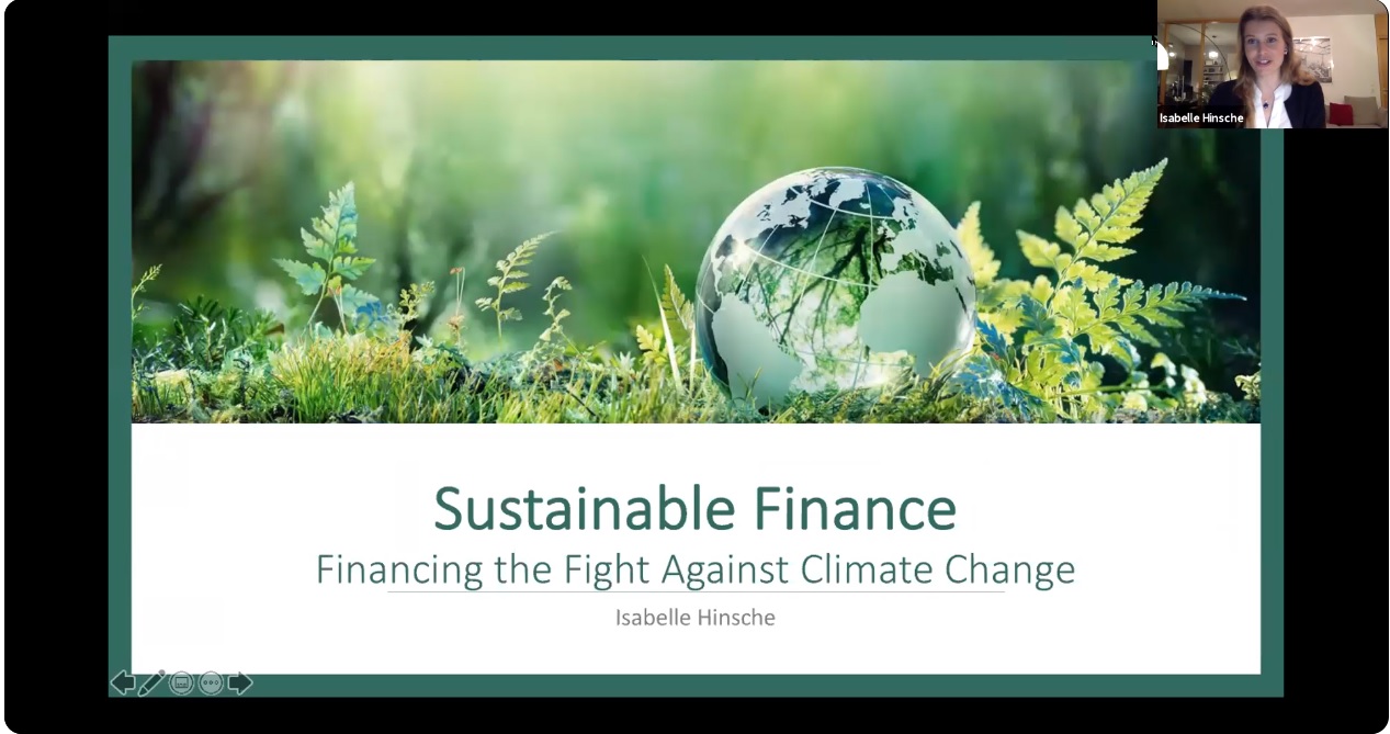 Sustainable Finance Guest Lecture Dr. cand. Isabelle Hinsche at The New School