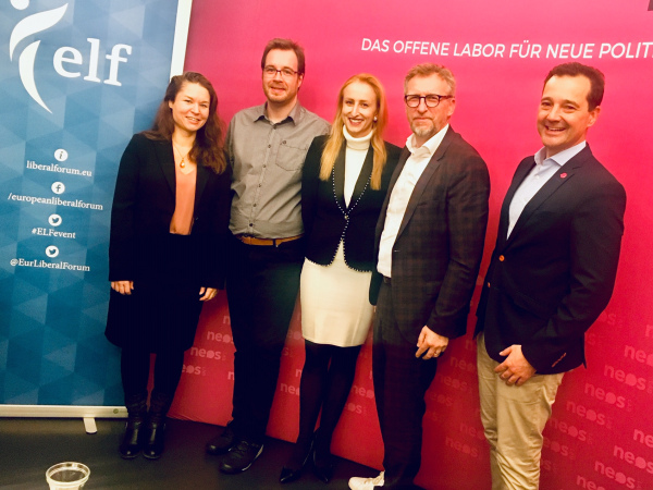 Presentation and panel, Report to the European Parliament, Julia M. Puaschunder, European Liberal Forum, NEOS Lab, Vienna, Austria, European Union, The legal and international situation of AI, Robotics and Big Data with attention to healthcare