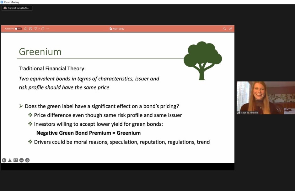 Next Generation EU Guest Lecture Dr. cand. Isabelle Hinsche at The New School New York