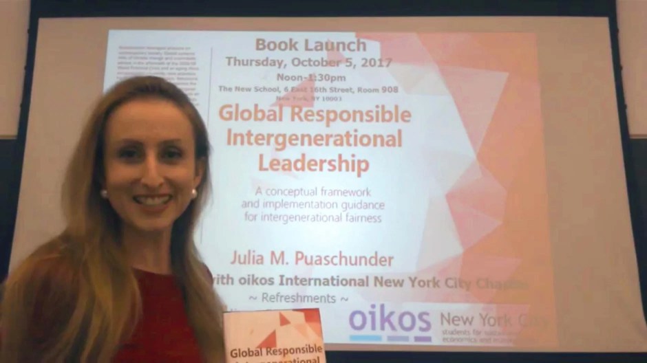 Global Responsible Intergenerational Leadership, Julia M. Puaschunder, Vernon Press, 2017