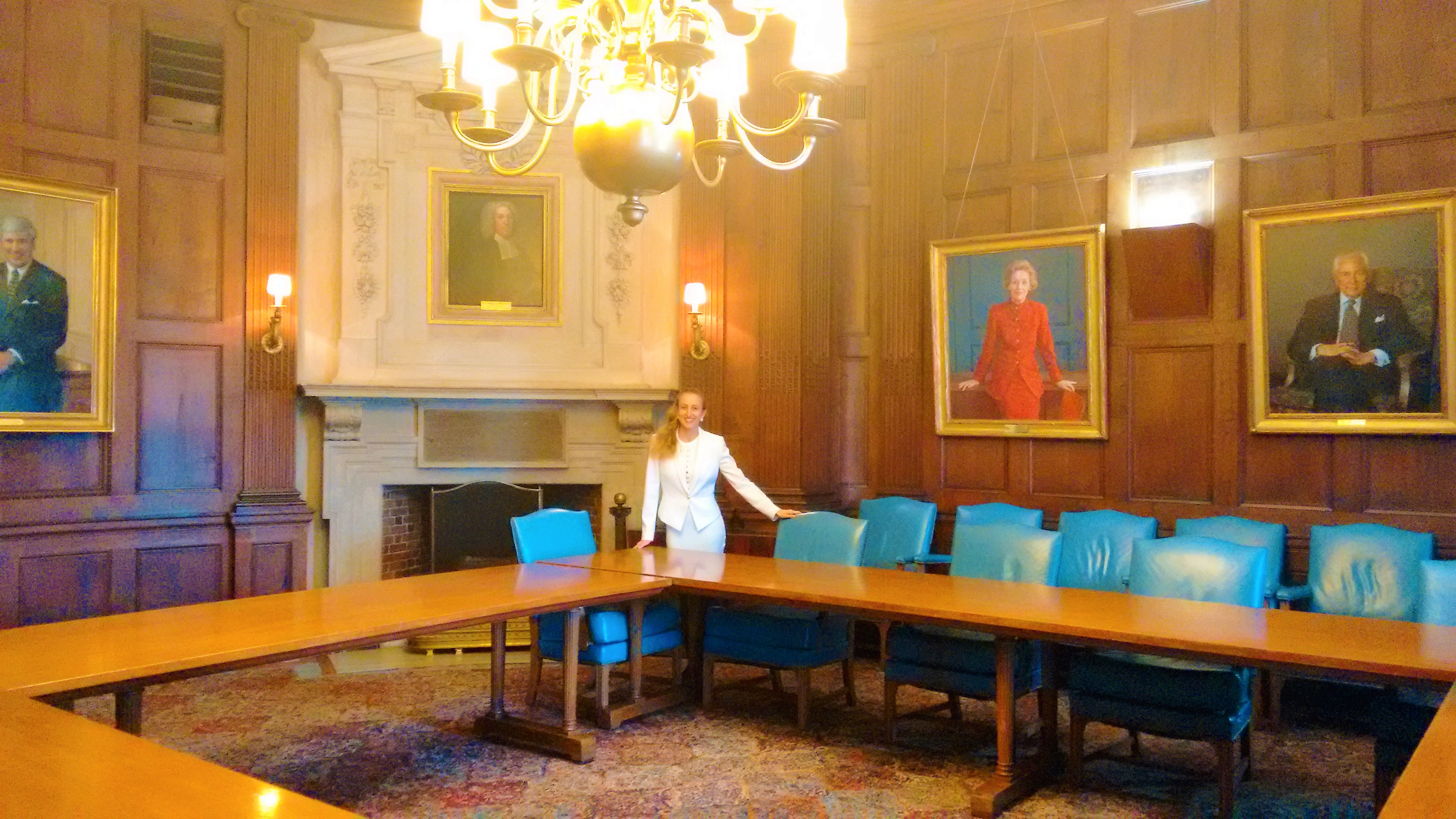 Julia Puaschunder Columbia Faculty Lounge