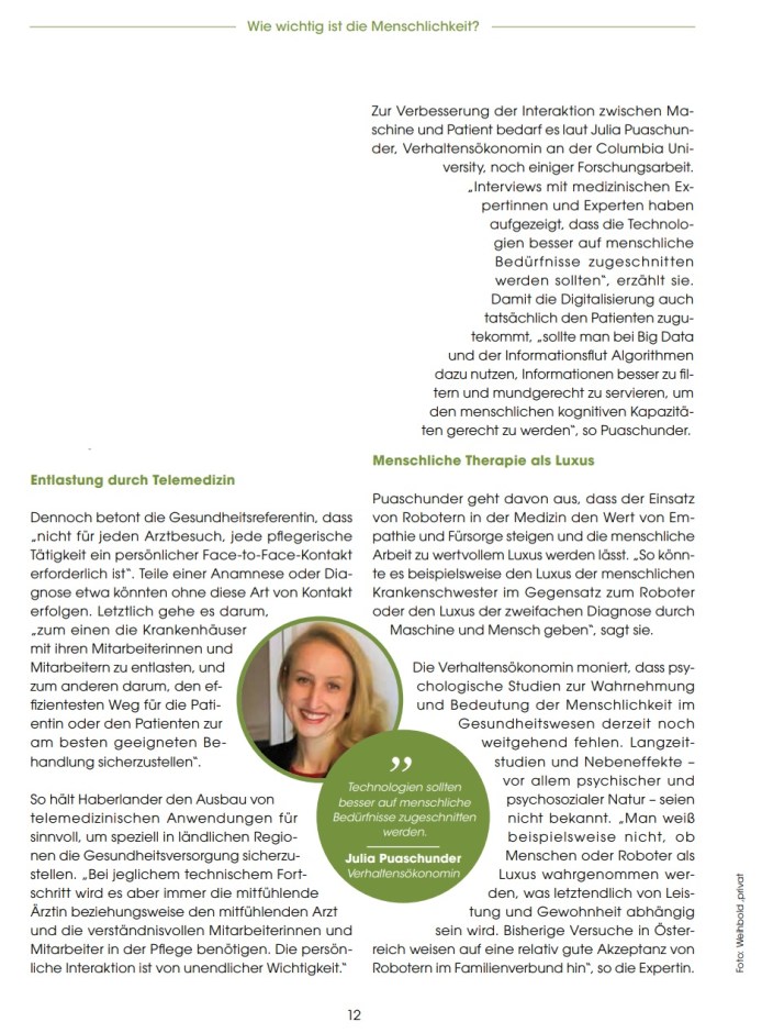 Legal situation of Artificial Intelligence in Healthcare, Julia M. Puaschunder, Rechtliche Fragen beim Einsatz von künstlicher Intelligenz in der Medizin